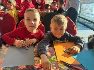 Wycieczka klas pierwszych do Pracowni Świętego Mikołaja