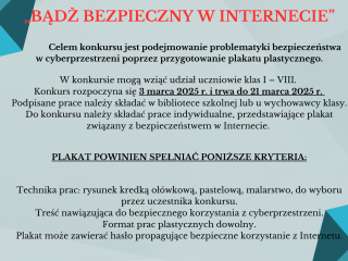 Konkurs plastyczny DBI – Dzień Bezpiecznego Internetu