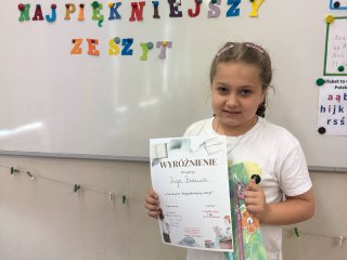 Rozstrzygnięcie konkursu „Najpiękniejszy zeszyt” wśród uczniów klas pierwszych 