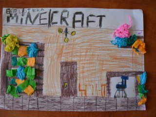 Podsumowanie konkursu plastycznego „Biblioteka moich marzeń w Minecraft”