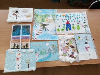 Pejzaż zimowy – konkurs plastyczny