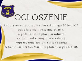 Rozpoczęcie roku szkolnego